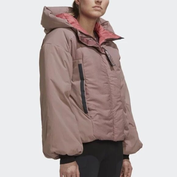 NWT Adidas Wonder Oxide Pink TERREX MYSHELTER COLD.RDY 600 Down Puffer Jacket L - Picture 2 of 14